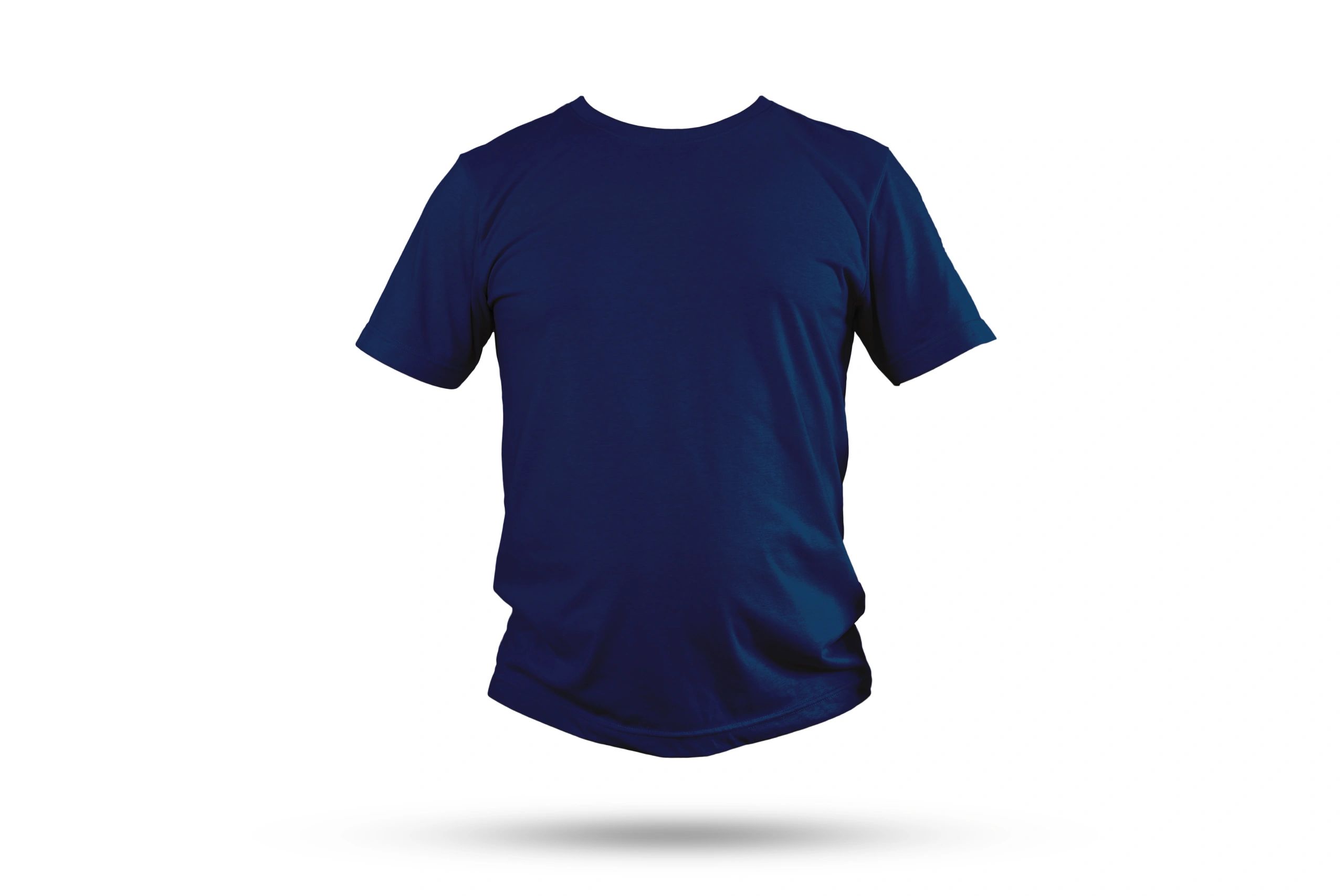 Navy blue t-shirt mockup for custom gift design